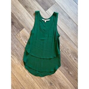 Veronica Beard Layered Tank Top Sleeveless Green Casual Blouse Size 0
